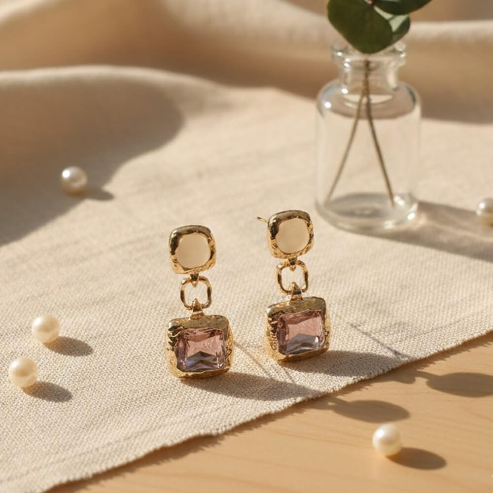 Raae Noir Crystal Statement Earrings