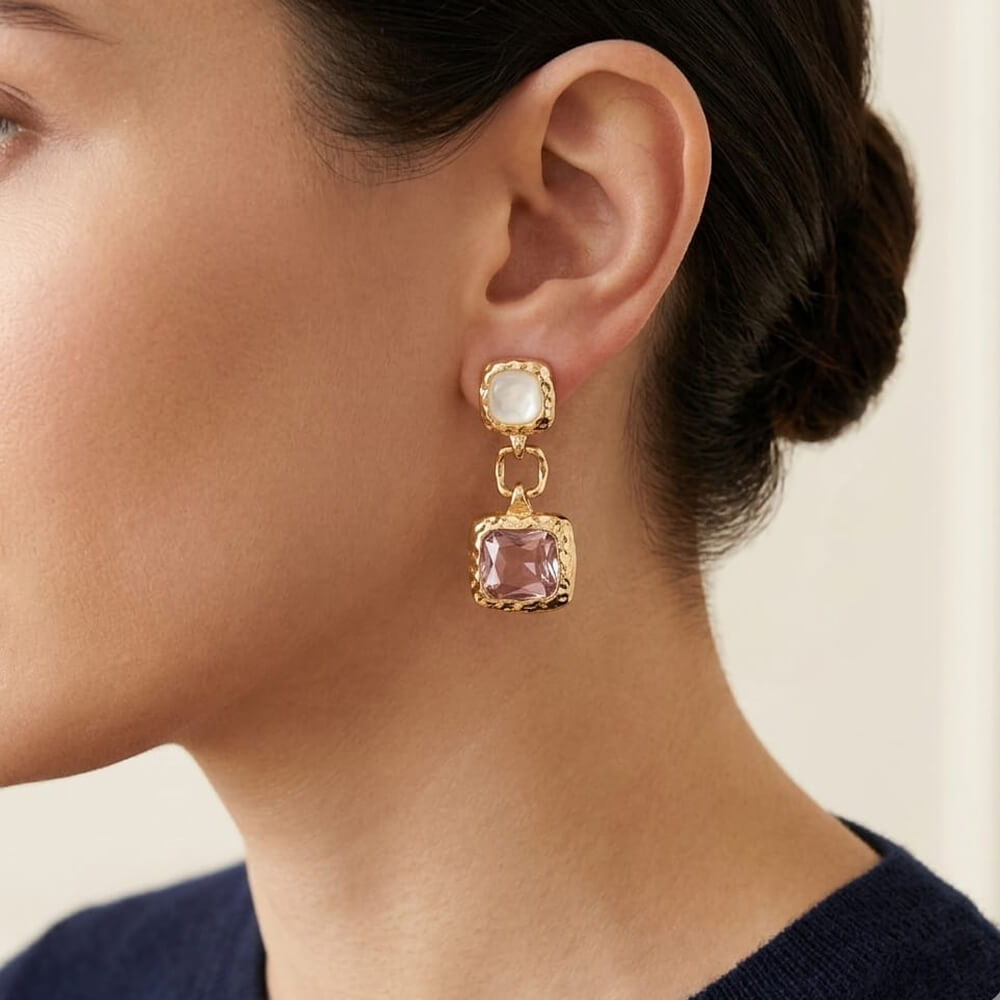Raae Noir Crystal Statement Earrings